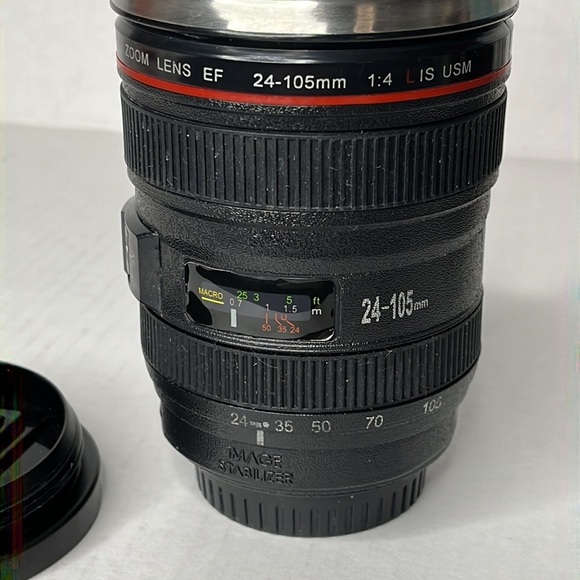 SLR Camera Lens Travel Mug Camera‎ Lens Coffee 12 oz. Mug with Lid - Picture 5 of 6